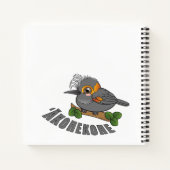 Akohekohe Hawaii Forest Bird Notizblock (Rückseite)