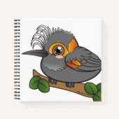 Akohekohe Hawaii Forest Bird Notizblock (Vorderseite)