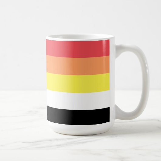 Akoisexual Akoiromantic Pride Flag Kaffeetasse (Rechts)