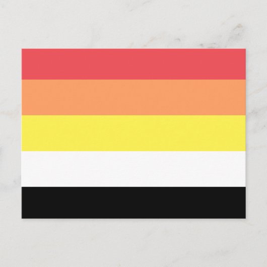 Akoisexual Akoiromantic Pride Flag Postkarte (Vorderseite)