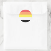 Akoisexual Akoiromantic Pride Flag Runder Aufkleber (Tasche)