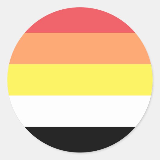 Akoisexual Akoiromantic Pride Flag Runder Aufkleber (Vorderseite)