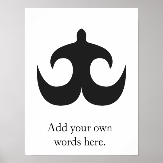 AKOKO NAN | Symbol für Pflege und Disziplin Poster (Vorne)