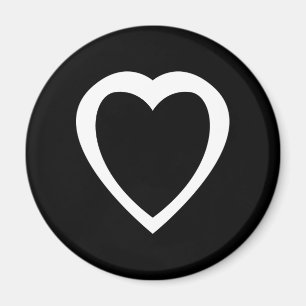 Akoma   Symbol für Geduld und Toleranz Weiß Magnet