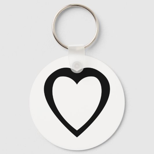 Akoma | Symbol für Geduld und Toleranz Weiß Schlüsselanhänger (Vorderseite)