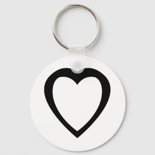 Akoma   Symbol für Gedulds-und Toleranz-Weiß Schlüsselanhänger