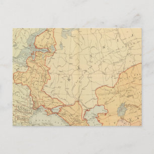 Akquisitionen Russlands in Europa, Zentralasien Postkarte