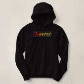 Akrapovic custom made Replik Design gelben Text C Hoodie (Design vorne)