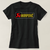 Akrapovic custom made Replik Design gelben Text C T-Shirt (Design vorne)