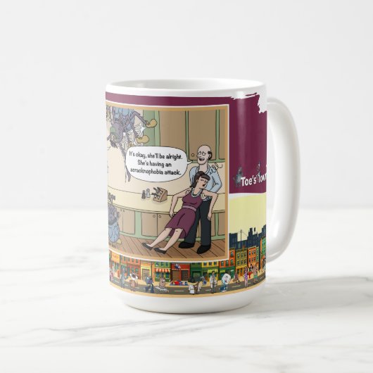 Akratophobie | Absurde Wortwitz Humor Klassiker Kaffeetasse (VorderseiteRechts)