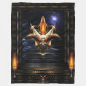 Akrellian Torch Fire Portrait Fleecedecke (Vorderseite)