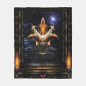 Akrellian Torch Fire Portrait Fleecedecke (Vorderseite)