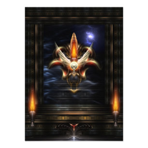 Akrellian Torch Fire Portrait Foto Erweiterung