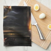 Akrellian Torch Fire Portrait Geschirrtuch (Viertel Falte)