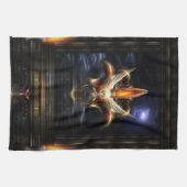 Akrellian Torch Fire Portrait Geschirrtuch (Horizontal)