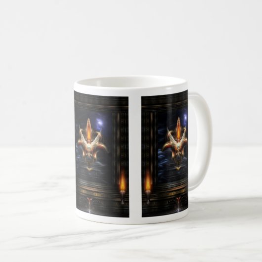 Akrellian Torch Fire Portrait Kaffeetasse (VorderseiteRechts)
