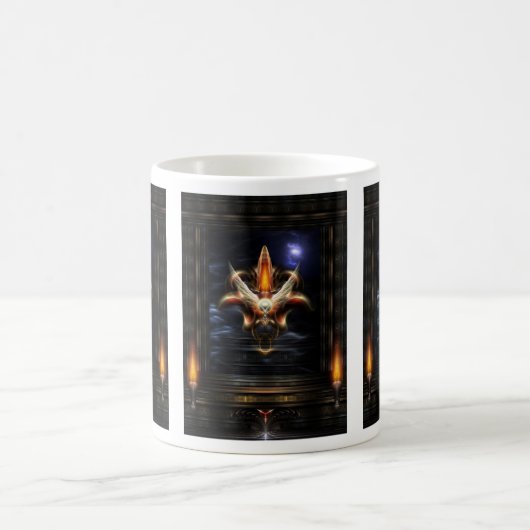 Akrellian Torch Fire Portrait Kaffeetasse (Mittel)