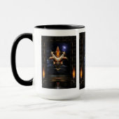 Akrellian Torch Fire Portrait Tasse (Links)
