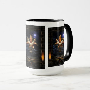 Akrellian Torch Fire Portrait Tasse