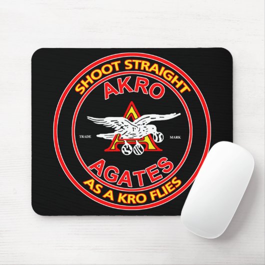Akro Achat-Schwarzes Mousepad (Mit Mouse)