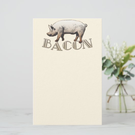 Akrobat SPECK Schwein Briefpapier (Stehend Vorderseite)