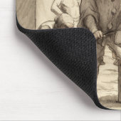 Akrobaten am angemessenen c.1865-69 mousepad (Ecke)