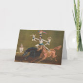 Akrobaten auf Pferd. Karte (Vorderseite)
