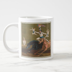 Akrobaten auf Pferden. Jumbo-Tasse