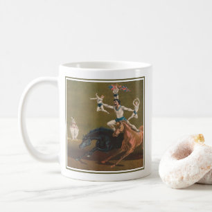 Akrobaten auf Pferden. Kaffeetasse