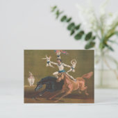 Akrobaten zu Pferd. Postkarte (Stehend Vorderseite)
