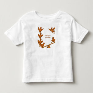 Akrobatentrupp der fröhlichen Hühner Kleinkind T-shirt