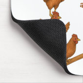 Akrobatentrupp der fröhlichen Hühner Mousepad (Ecke)