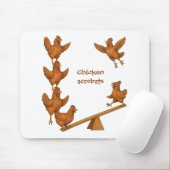 Akrobatentrupp der fröhlichen Hühner Mousepad (Mit Mouse)