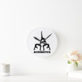 Akrobatik Runde Wanduhr (Zuhause)