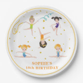 Akrobatik-Spaß zum Geburtstag für Kinder Pappteller (Vorderseite)