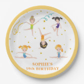 Akrobatik-Spaß zum Geburtstag für Kinder Pappteller (Vorderseite)