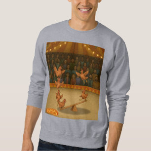 Akrobatik-Truppe der fröhlichen Hühner Sweatshirt