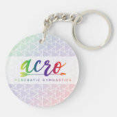 Akrobatische Gymnastik Akryllischer Schlüsselanhän Schlüsselanhänger (Rückseite)