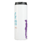 Akrobatische Gymnastik fähig zu den fantastischen Thermosbecher (Rückseite)