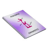 Akrobatische Gymnastik mit bis zu 3 Namen Notizblock (Rechte Seite)