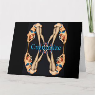 Akrobatische Vintage Pinups Thunder_Cove Karte