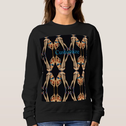 Akrobatische Vintage Pinups Thunder_Cove Sweatshirt (Vorderseite)
