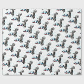 akrobatisches Sportlaufen des Motorradradfahrers Geschenkpapier (Flach)