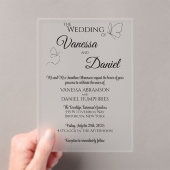 Akrobielle Hochzeitseinladung Acryleinladungen (Insitu (Handheld))