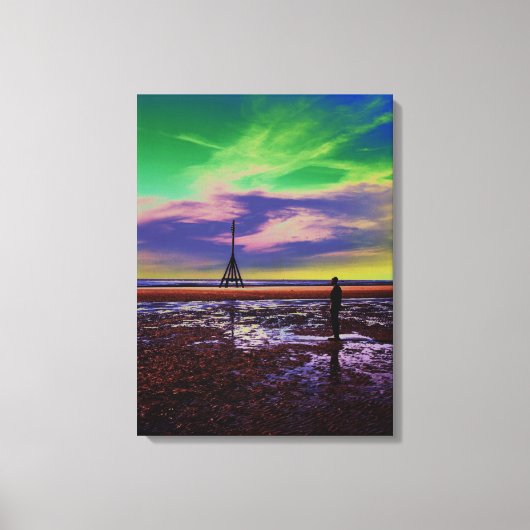 Akrobische Printwerbung für eine weitere Tageskart Leinwanddruck (Vorderseite)