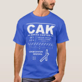 Akron-Canton Airport CAK Tee Shirt (Vorderseite)