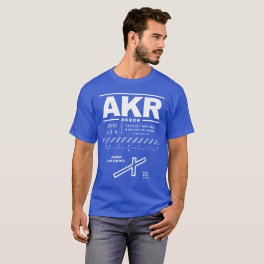 Akron Fulton International Airport AKR T - Shirt (Vorne ganz)