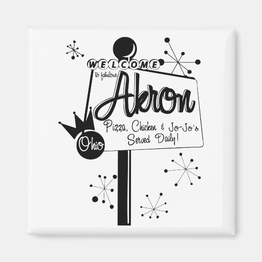 Akron Jojos & Chicken Magnet (Vorne)