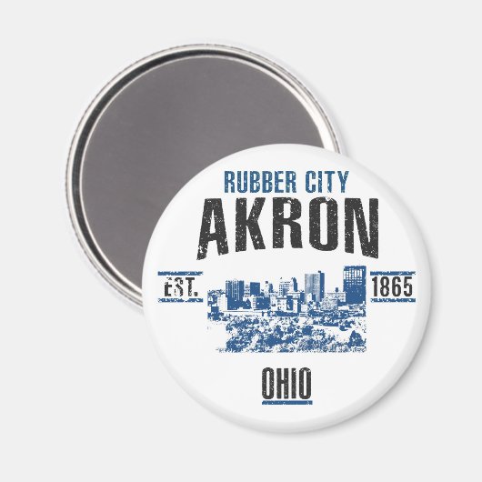 Akron Magnet (Vorderseite/Rückseite)