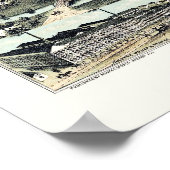 Akron, OH Panorama Karte - 1870 Poster (Ecke)